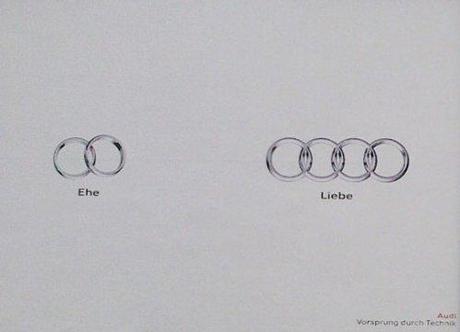 Plakatwerbung von Audi und der Kommentar von Mercedes