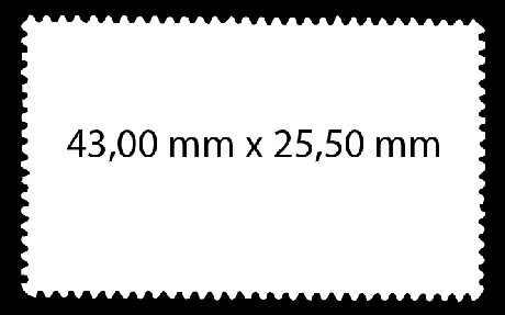 Ein typisches Briefmarken Format