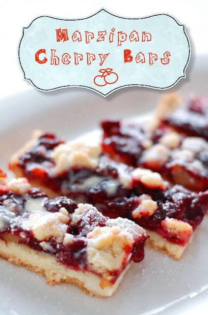 Marzipan Cherry Bars