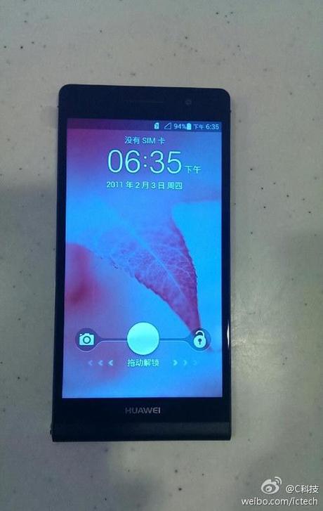 Neue Bilder des 6,19 mm dicken Huawei Ascend P6 Smartphone aufgetaucht