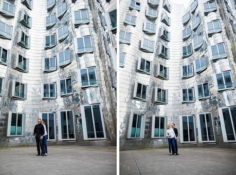 Hafen, Hyatt, Pebbles – Engagement-Shooting in Düsseldorf