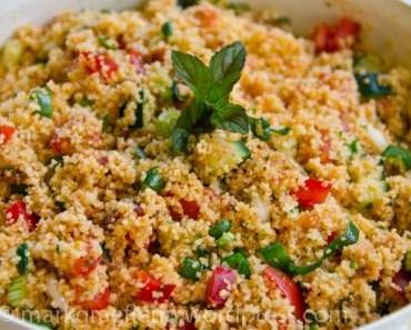 Für den Grillabend: Orientalischer Couscous-Salat mit Minze
