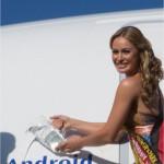 Miss Germany 2010 - Anne Julia Hagen - bei der Flugzeugtaufe