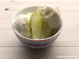 Limetten-Eis mit Joghurt und Quark