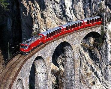 Eine Fahrt im Bernina- Express ist schon beeindruckend