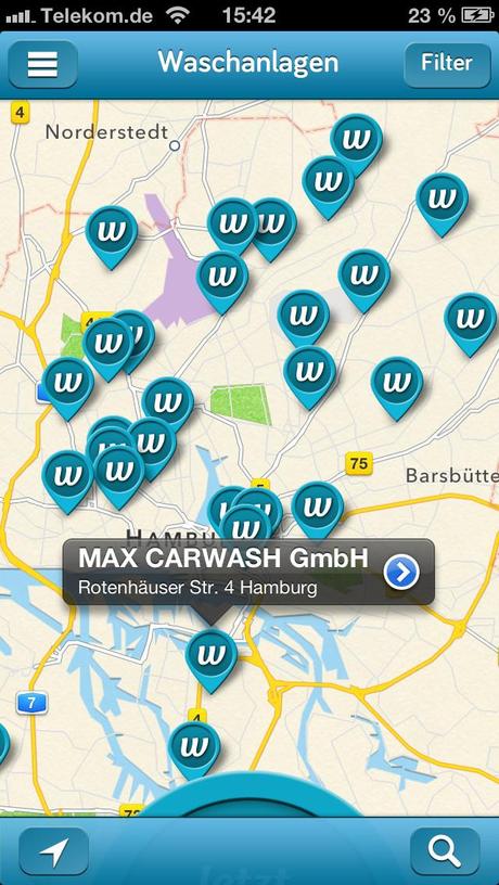 wash-app – Autowäsche immer garantiert viel günstiger!