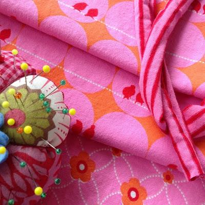 Fabric News: Blomma Pink Orange