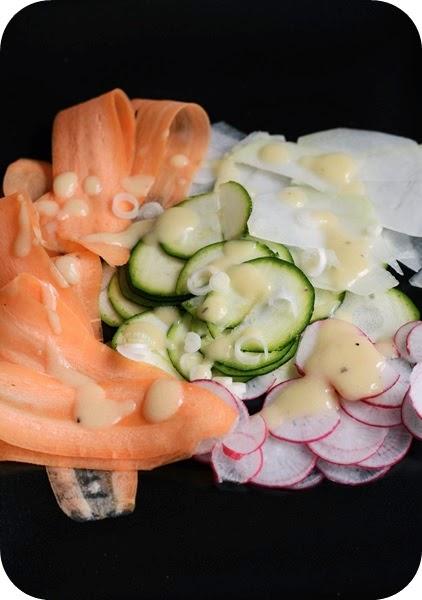 Hauchdünner Rohkost-Salat