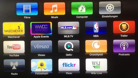 Apple TV neue Apps