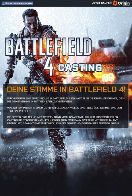 Battlefield 4: EA sucht deutsche Synchronsprecher