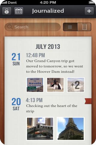 Journalized iPhone Apps