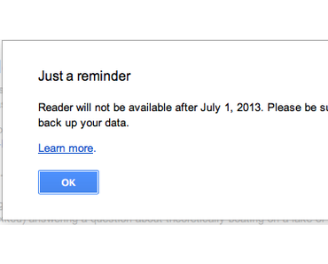 Google Reader ab 1. Juli offline – was nun?