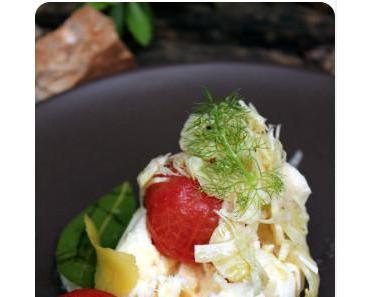 Mozzarella mit süßen Tomaten und Fenchel