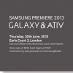 Samsung-Präsentation in London