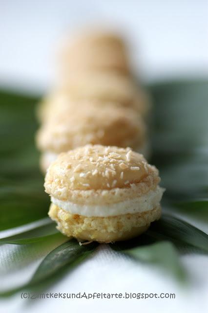 Kokos-Macarons -  ein wenig Karibik-Feeling und Sommerlaune