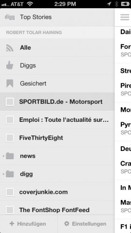 Digg – Eine der wenigen Alternativen zum eingestampften Google Reader