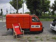 Gute Laune am Infostand