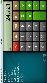Kalkulator HD – Durch den Verlauf sind alte Berechnungen immer im Blickfeld