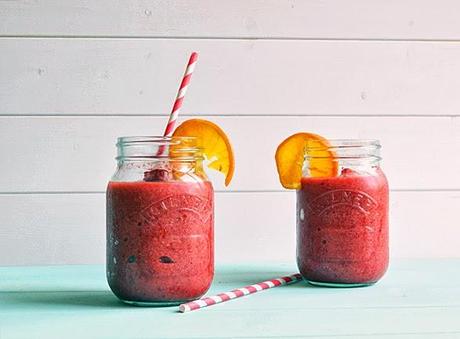 Pfirsich Himbeer Smoothie