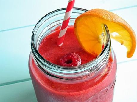 Pfirsich Himbeer Smoothie