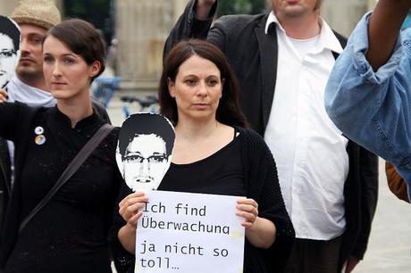 Demo für Edward Snowden (Fotos)