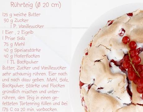 Die perfekte deutsch-österreichische Freundschaft { Johannisbeer-Baiser-Torte }