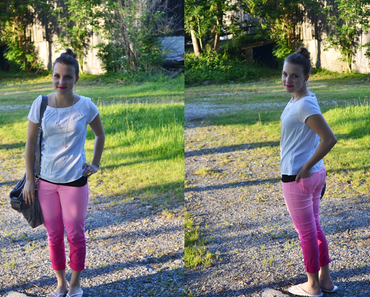 #92 Pink Ombre Jeans