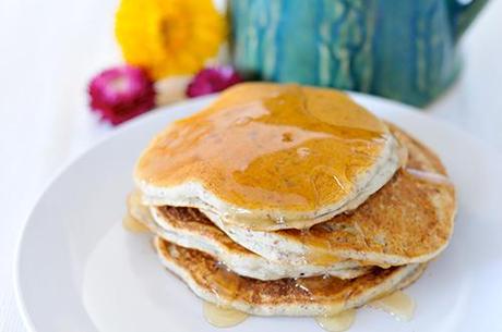Pancakes Pfannkuchen glutenfrei vegan ohne Fett