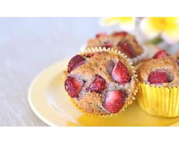 Erdbeer-Bananen-Muffins glutenfrei, laktosefrei & ohne Ei