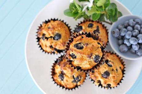 Heidelbeer-Muffins glutenfrei eifrei milchfrei fructosearm