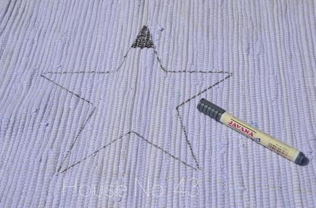 DIY Stern Teppich - DIY star carpet