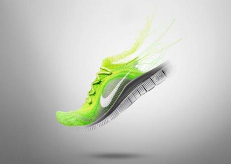 Nike Free Flyknit   Laufschuh und Socke in einem