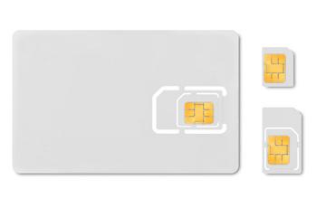 Blank micro sim card carrier