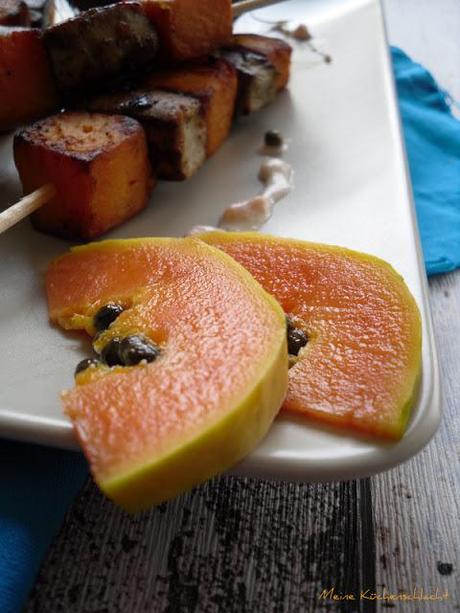 Tuna & sweet Potato mit Kurumba-Papaya-Garam Masala-Dip