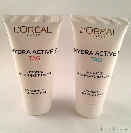 [Beauty] Vergleich L'Oréal Hydra Active 3 intensive Feuchtigkeitspflege