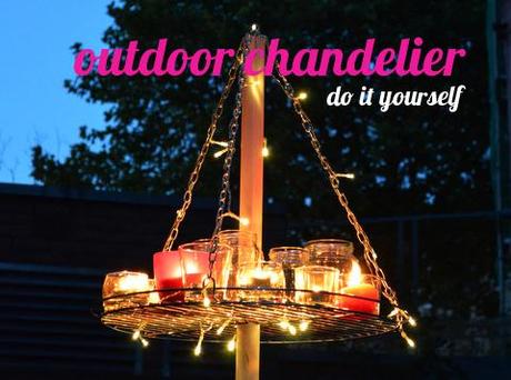 DIY // outdoor chandelier