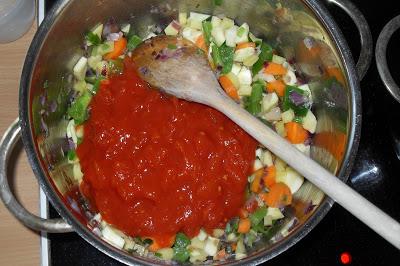Minestrone (italienische Gemüsesuppe)