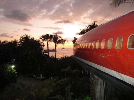 Hotel aus einer Boeing 727 in Costa Rica