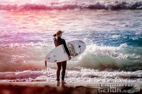 Eiswuerfelimschuh Surf California Kalifornien Beach Surfing