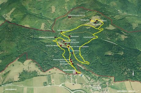 Karte Naturpark Sparbach