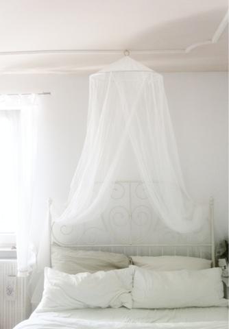 white bed