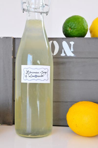 Zitronensirup mit Traubenzucker fructosearm