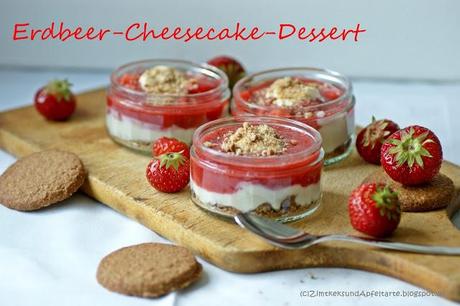 Blitznachtisch für Cheesecake-Liebhaber: Erdbeer-Cheesecake-Dessert