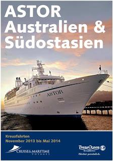 Die Australienreisen mit der ASTOR - TransOcean präsentiert Winterkatalog mit vier ausgewählten Routen für deutsche Gäste