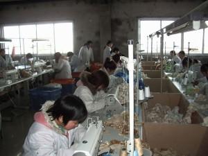 Chinesische Fabrikarbeiter