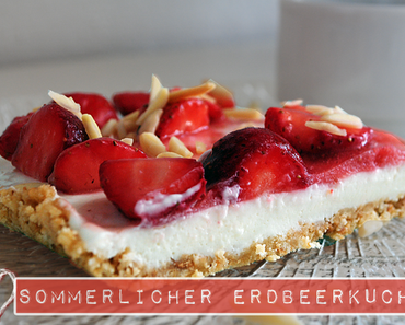 Sommerlicher Erdbeerkuchen