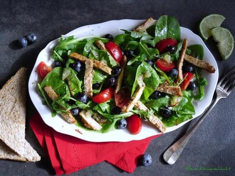 Sommerlicher-Steak-Salat fruchtig & scharf