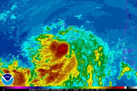Tropischer Sturm ERIN, Erin, aktuell, August, 2013, Vorhersage Forecast Prognose, Atlantische Hurrikansaison 2013, Satellitenbild Satellitenbilder, Zugbahn, Verlauf, 