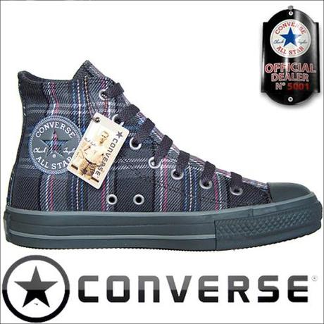 Converse Schuhe All Star Chucks Converse Chucks 100106 Plaid Pink Grau Kariert