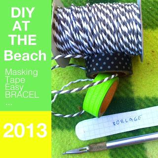 DIY at the Beach - lovely bracelet with Masking Tape